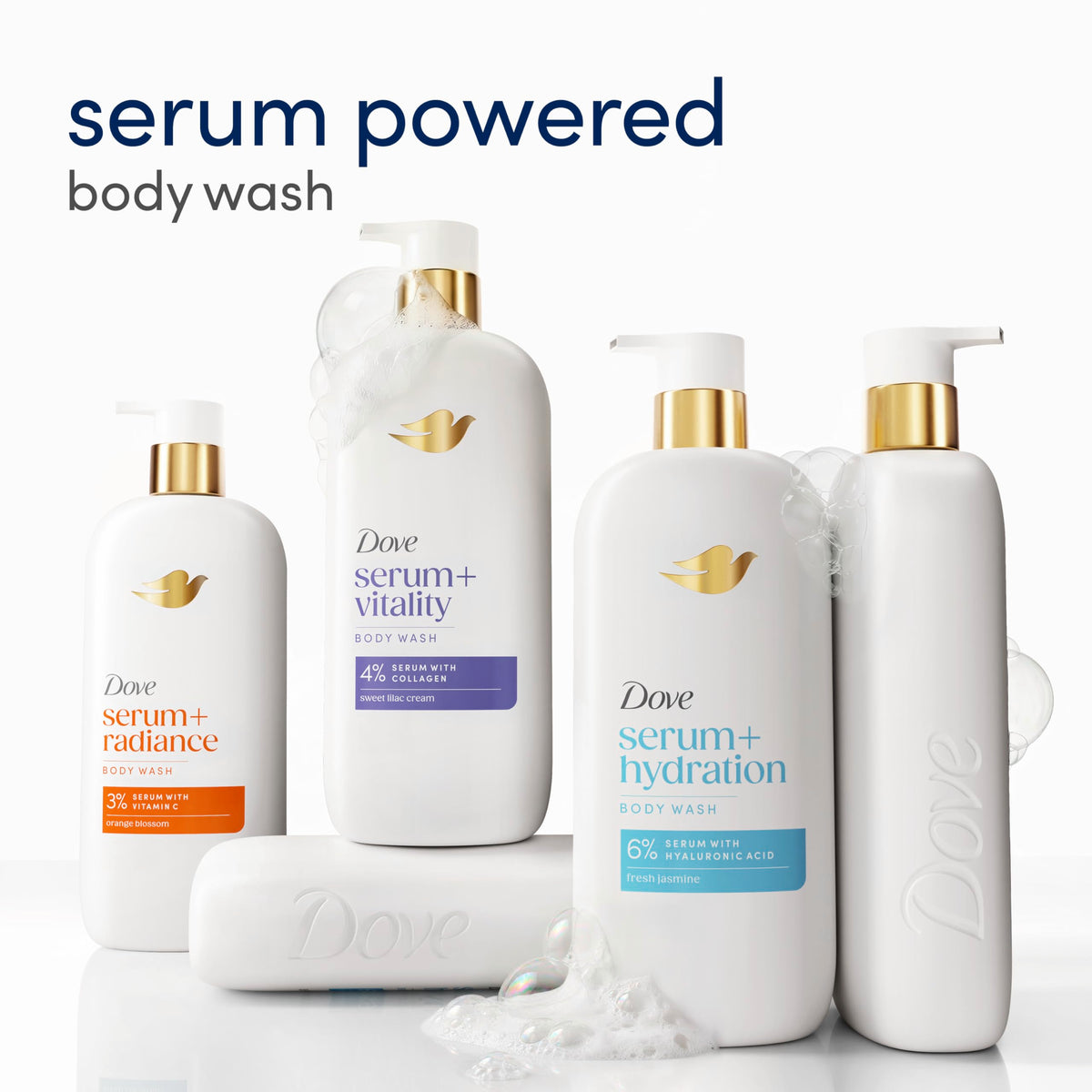 Dove exfoliant texture with visible mineral particles for smoothing