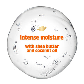 Child using Dove detangler spray making combing easier and comfort benefit
