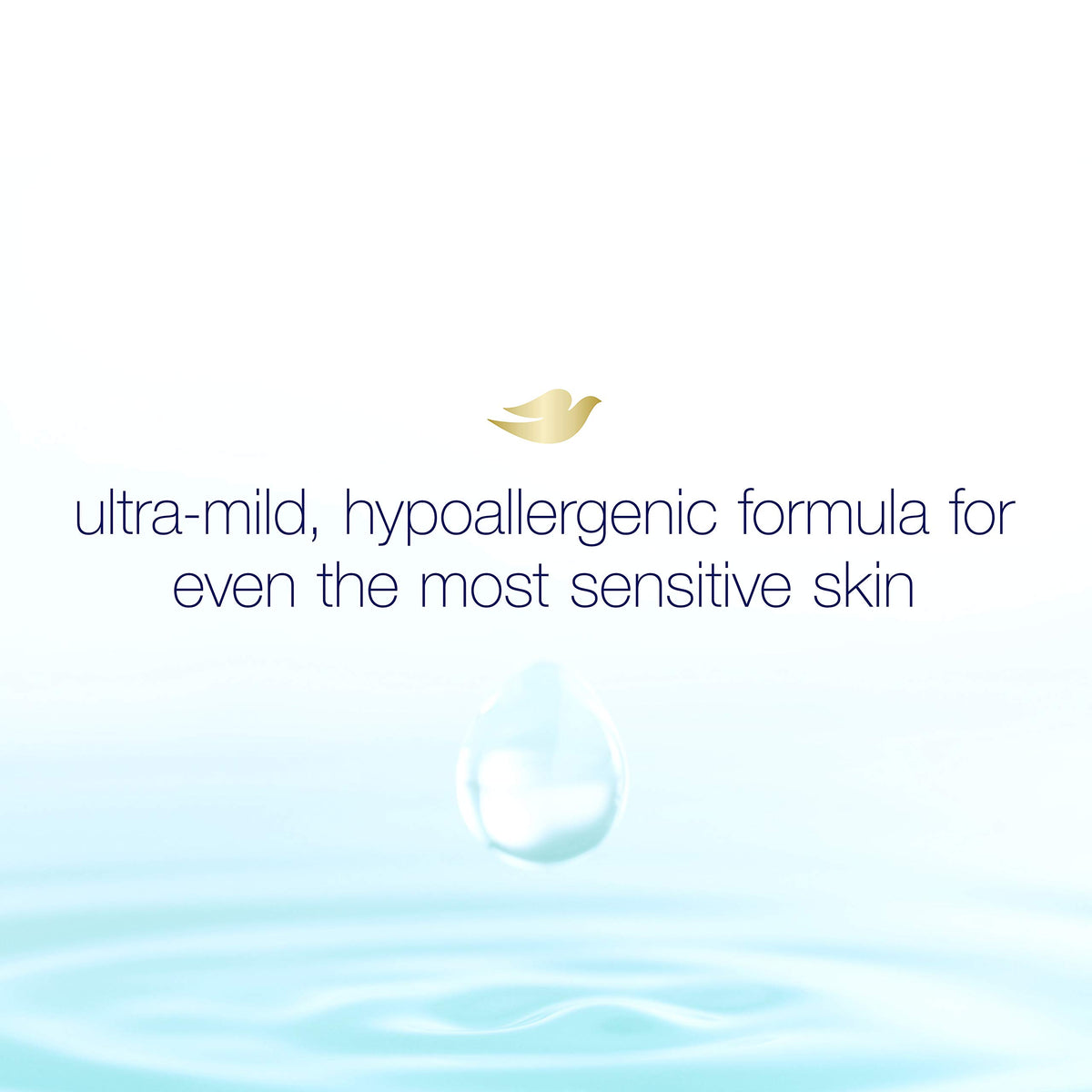 Dove in-hand use under shower showing gentle rinse and comfort