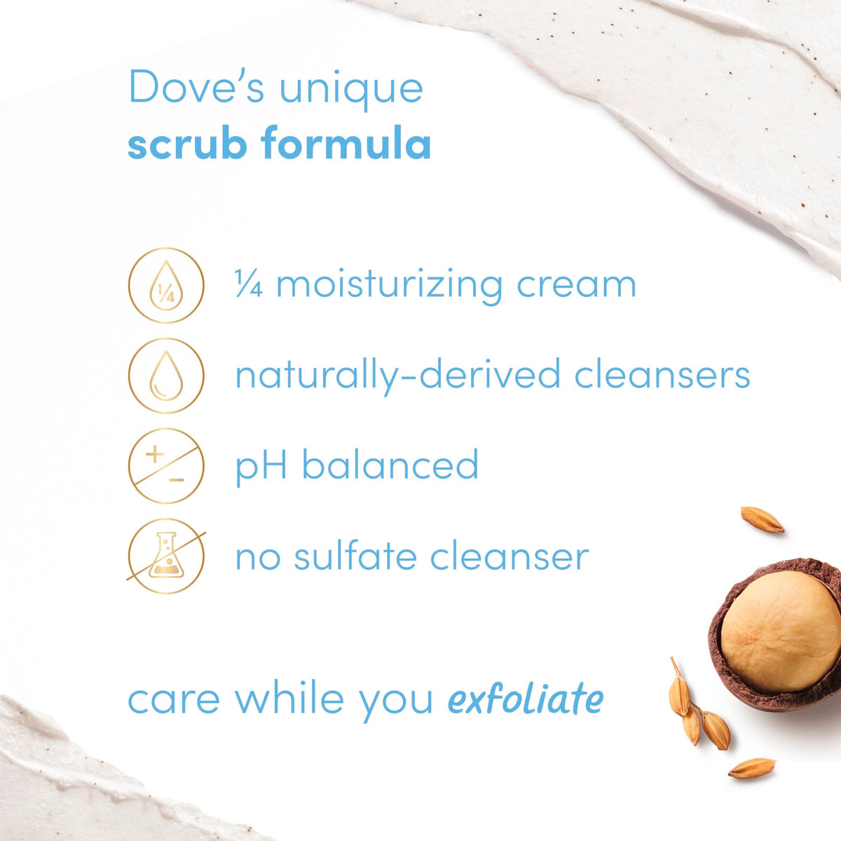 Dove Holiday Treats next to ruler showing 3.5oz travel-size practicality