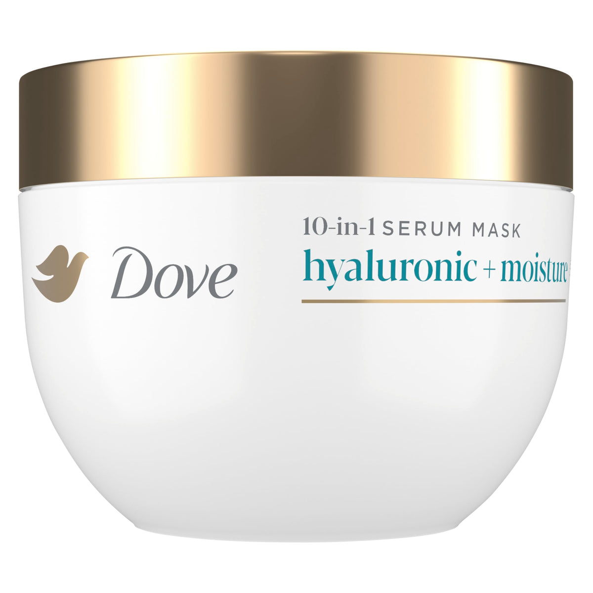 Dove hydrating mask front packaging shows product and size for clear choice