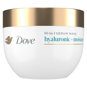 Dove hydrating mask front packaging shows product and size for clear choice