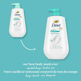 Dove being used to wash hands showing gentle cleansing and skin comfort