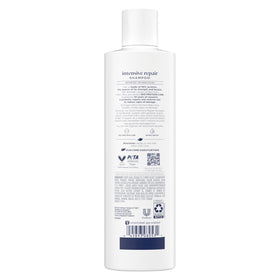 Dove back label close-up listing ingredients and usage instructions