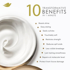 Dove close-up of key amino serum ingredient implying strengthening