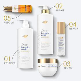 Dove creamy conditioner texture showing rich nourishment