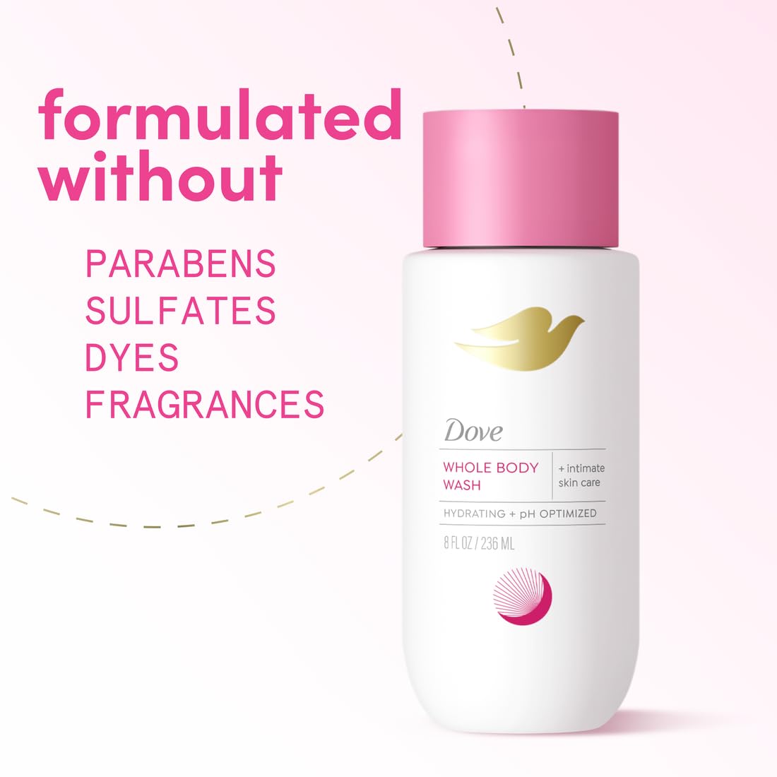Dove intimate wash texture on hand illustrating lightweight hydration benefit