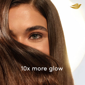 Dove label highlighting ferulic serum and Bio-Protein Care benefits