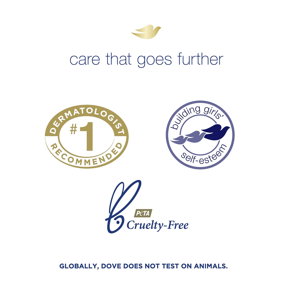 Dove product label close-up listing ingredients for clarity