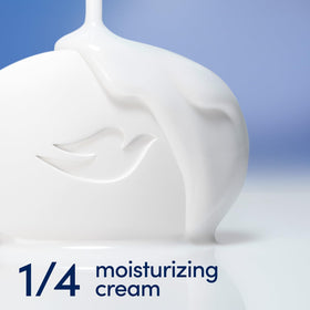 Dove lather foam texture demonstrating rich creaminess and gentle cleanse