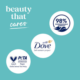 Dove lifestyle bathroom setup with bottles staged for daily routine
