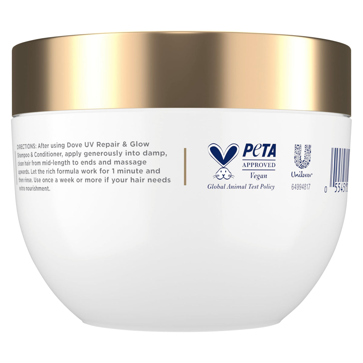 Dove melting Lumi-Beads texture close-up delivering concentrated repair