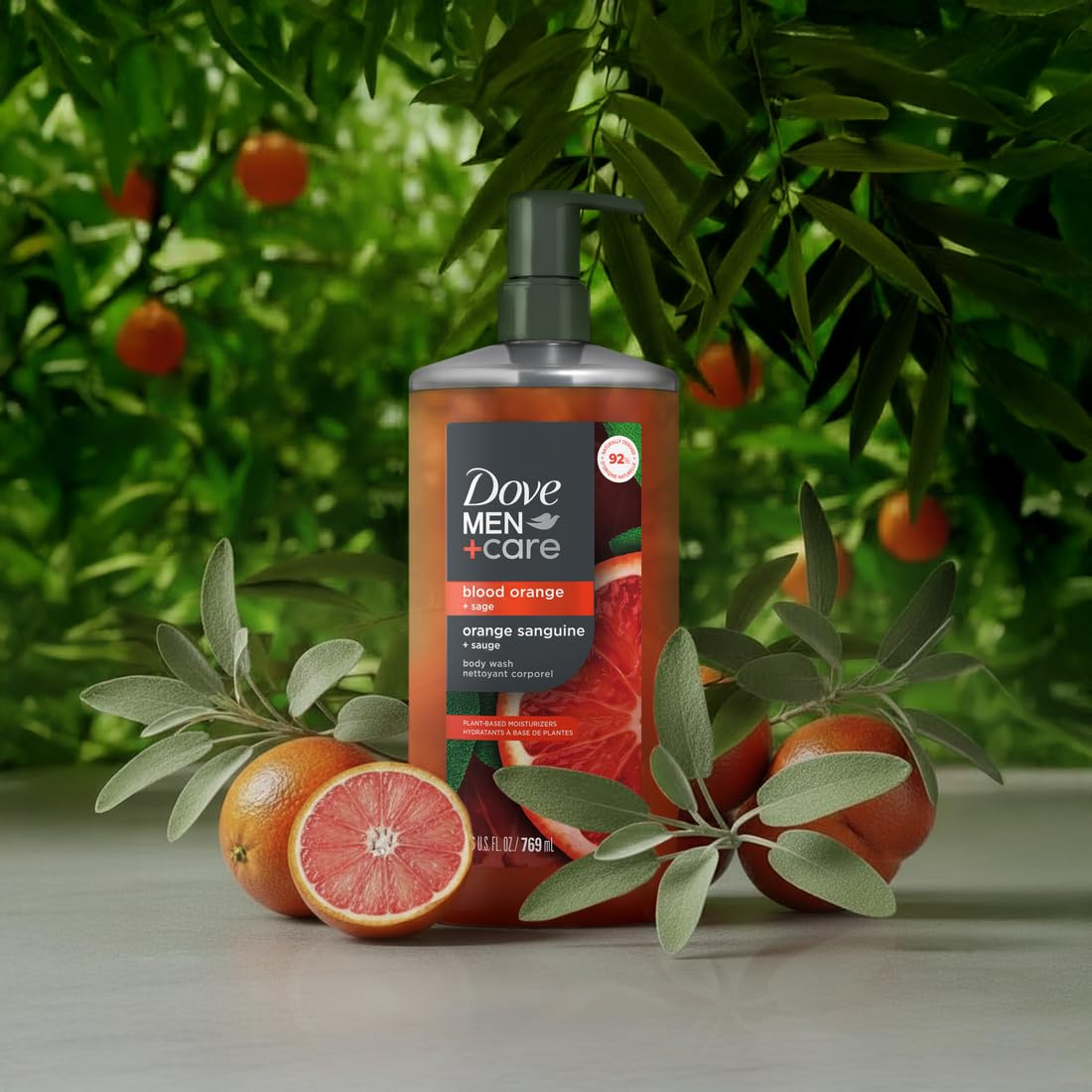 Dove Men+Care creamy foam texture demonstrating gentle lathering