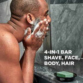 DOVE MEN + CARE close-up of bar texture highlighting moisturizing oils