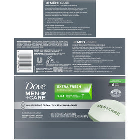DOVE MEN + CARE close-up of bar texture highlighting moisturizing cream