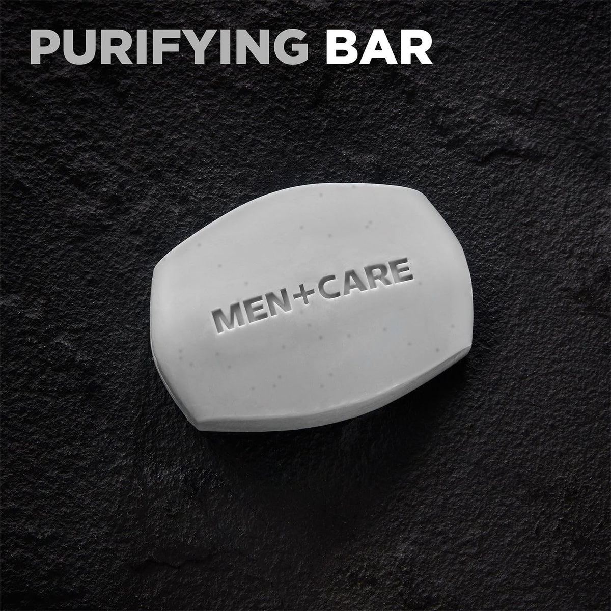 Dove Men+Care side view of soap bar showing size and durable shape benefit