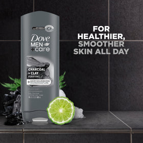 DOVE MEN + CARE label detail emphasizing MICROMOISTURE and ingredient cues