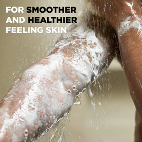 DOVE MEN + CARE in-shower use showing deep clean and fresh scent
