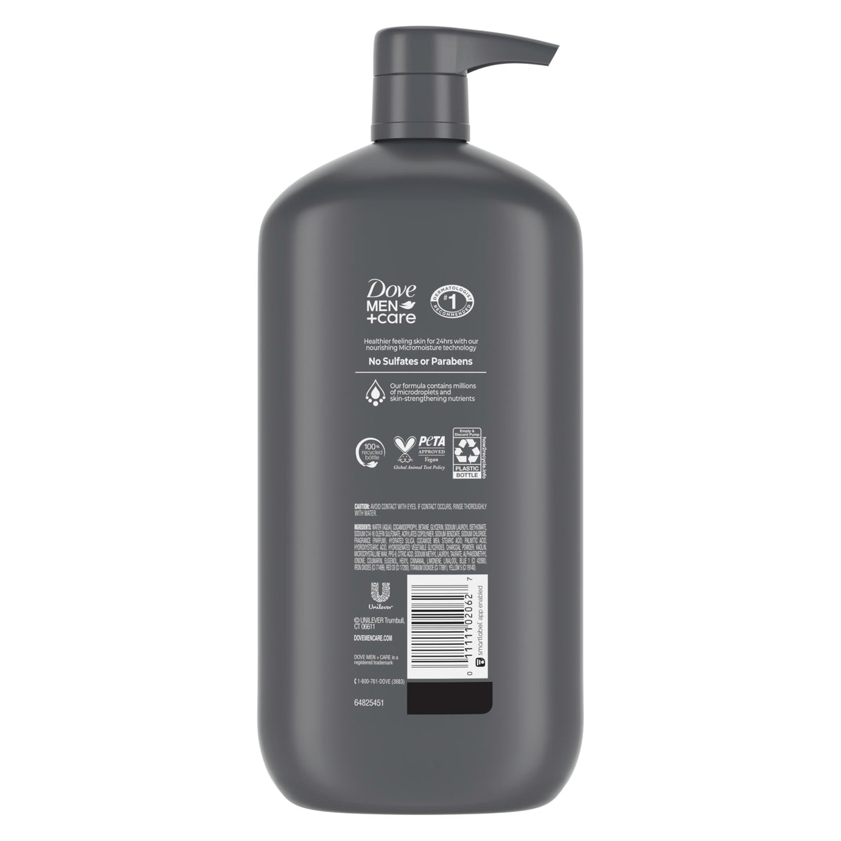 DOVE MEN + CARE pump dispensing wash for easy daily use