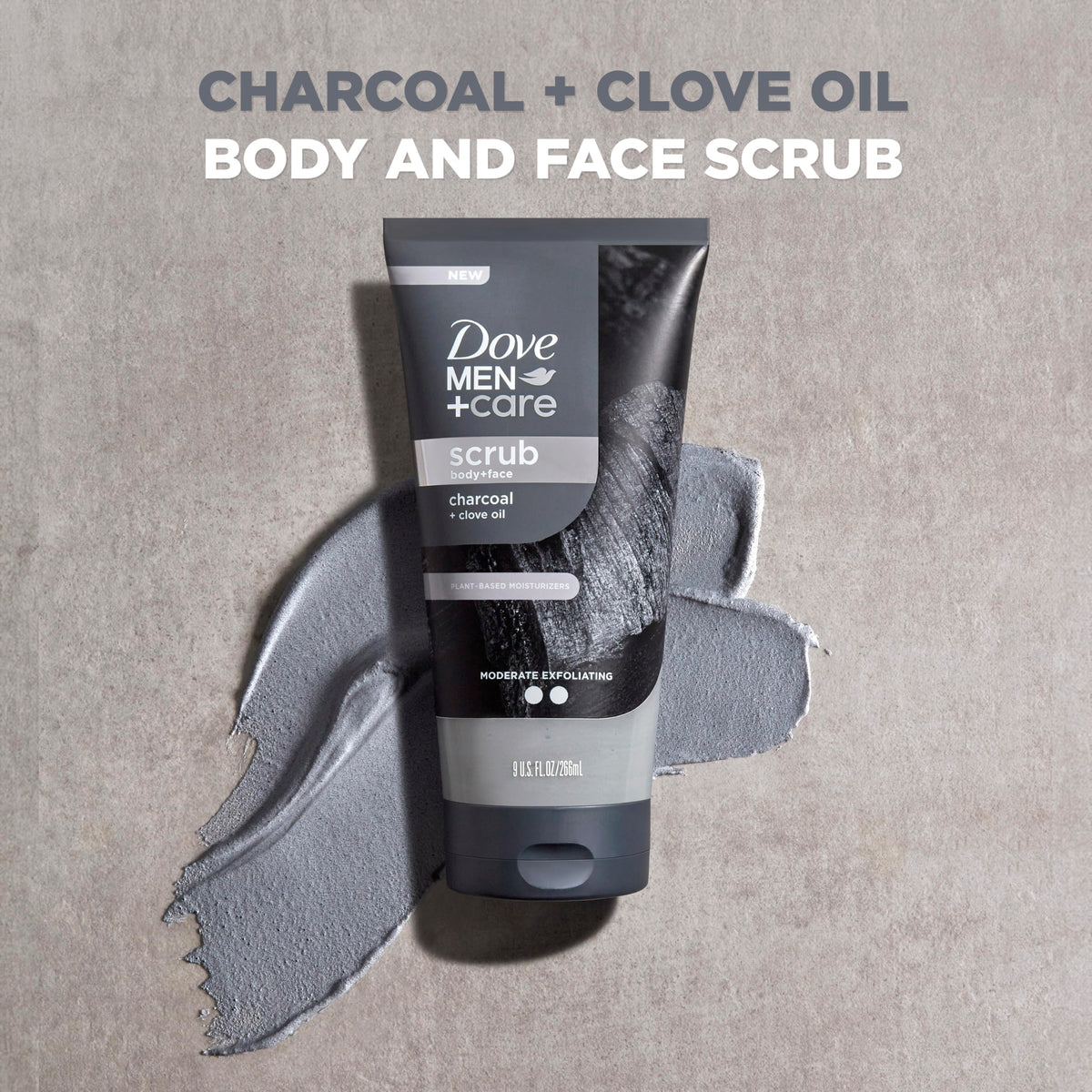 DOVE MEN + CARE close-up scrub beads demonstrating deep cleansing benefit
