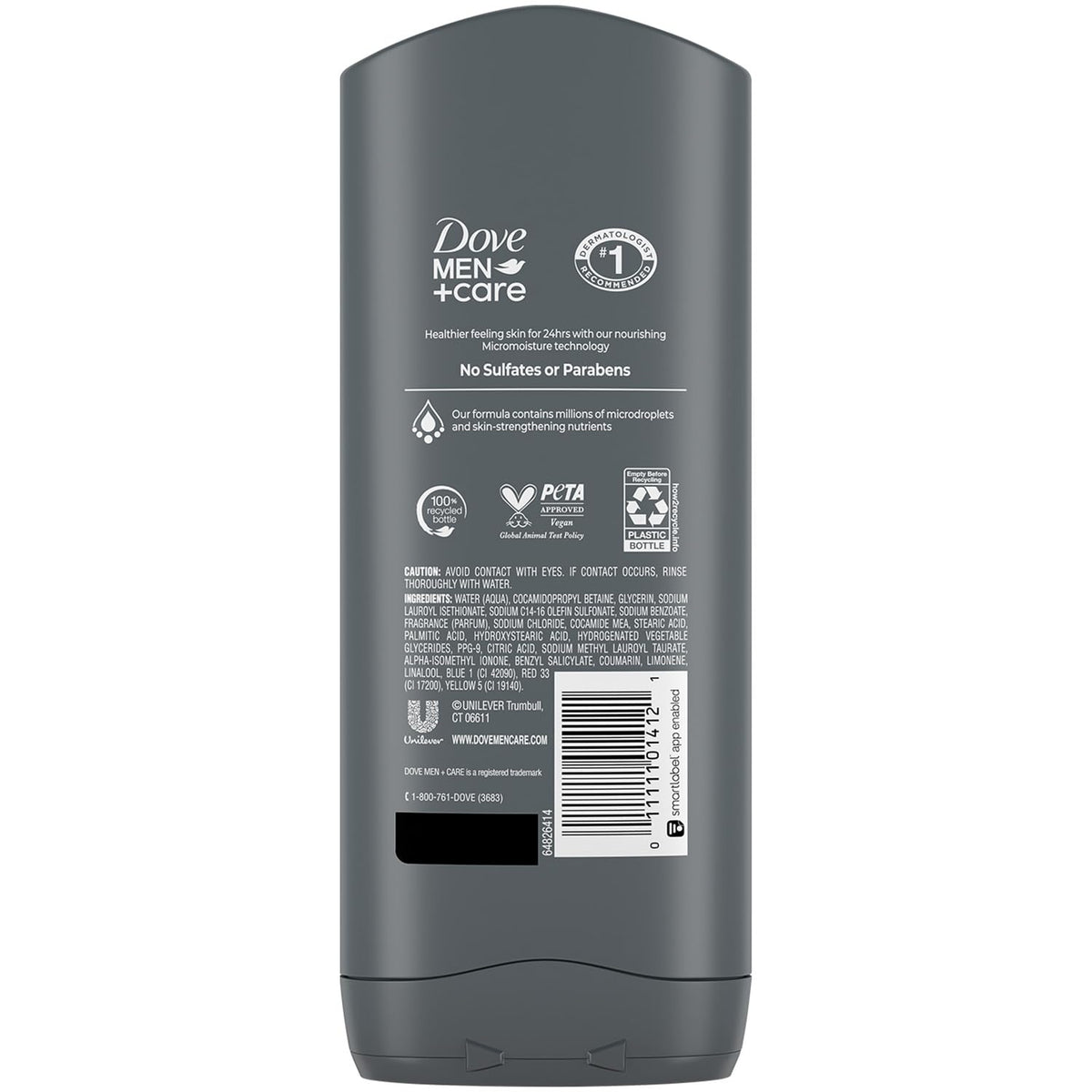Dove Men+Care close-up nozzle view for easy, controlled dispensing