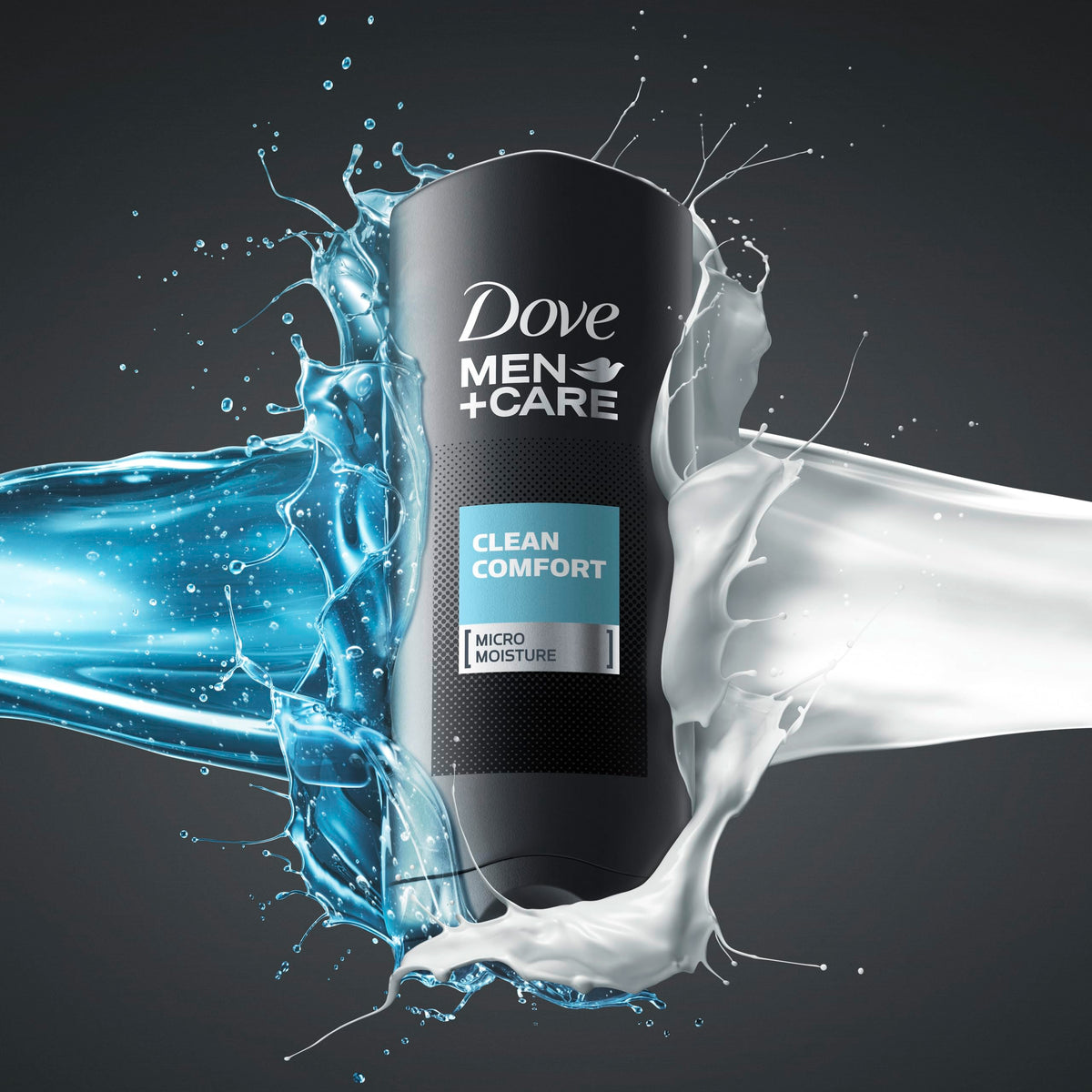 Dove Men+Care lather texture on hand illustrating gentle foam and moisturizing action