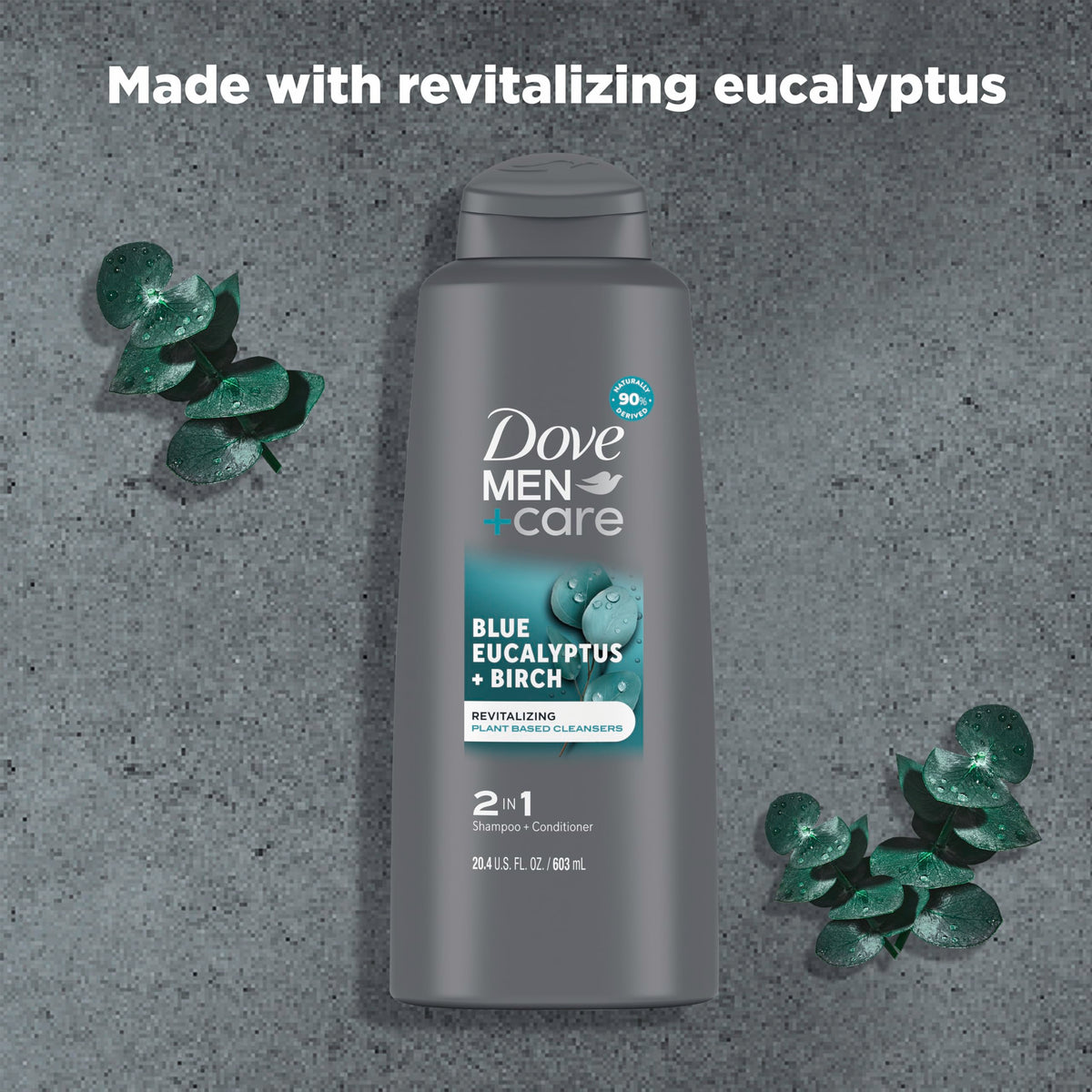 Man using Dove Men + Care in a shower for fast, all-over cleansing benefit