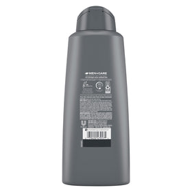Dove Men + Care bottle open dispensing gentle lather for quicker showers