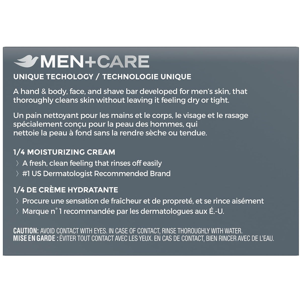 Dove Men+Care close-up lather on bar highlighting moisturizing cream benefit
