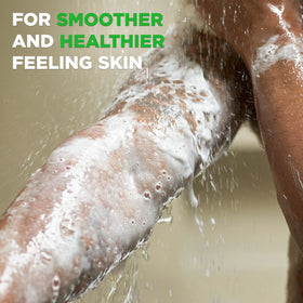 DOVE MEN + CARE in-shower use demonstrating gentle body and face cleansing