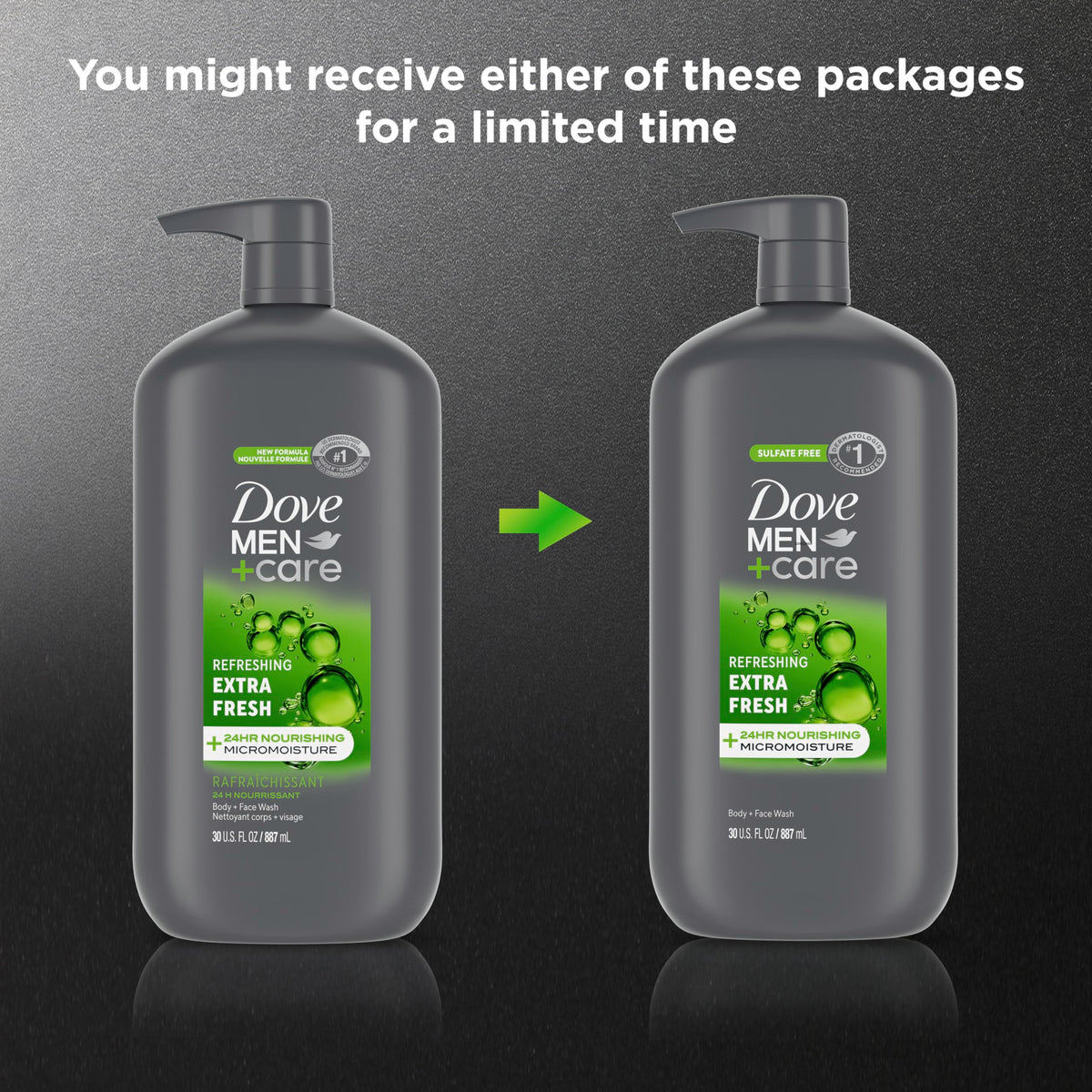 DOVE MEN + CARE creamy lather texture that hydrates without residue