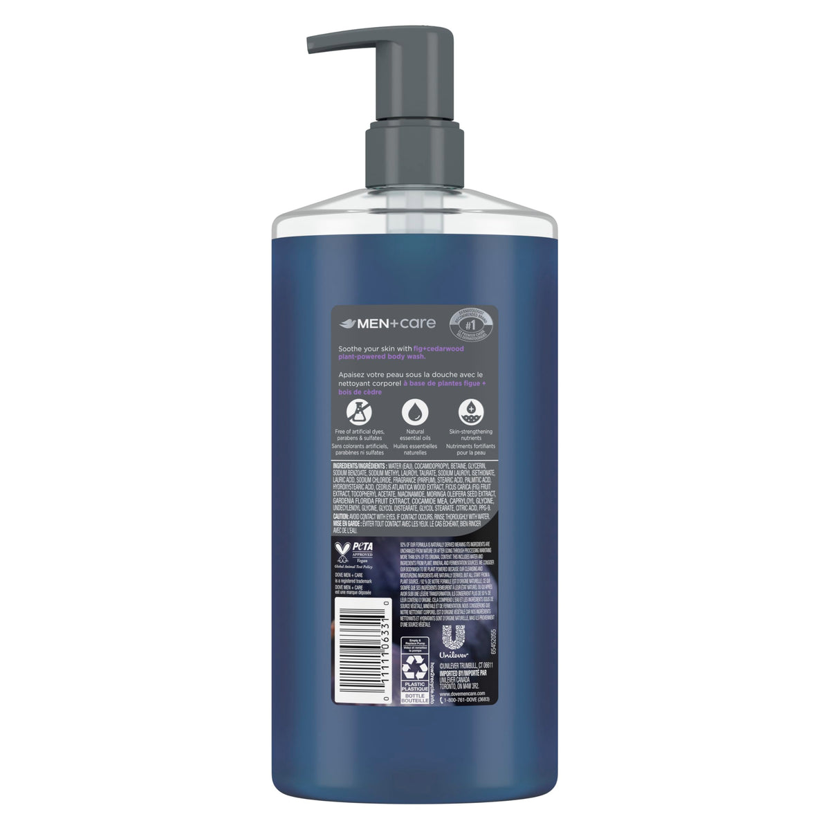 Dove Men+Care close-up foam texture demonstrating gentle moisturizing