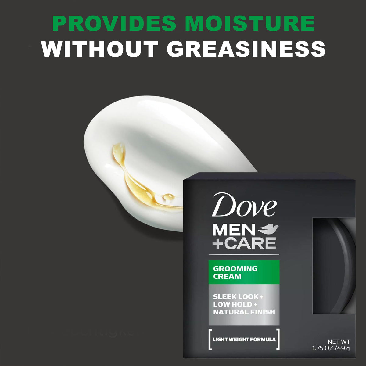 Dove Men+Care label close-up highlighting conditioning ingredients and directions