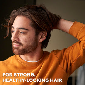 DOVE MEN + CARE applied in shower showing quick two-in-one cleansing benefit