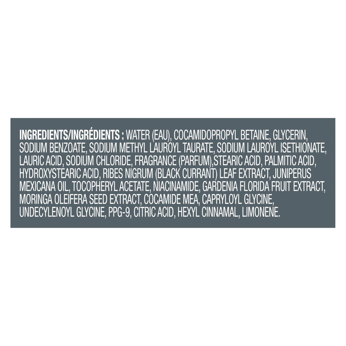 Dove Men+Care blackcurrant and cedarwood visual highlighting natural fragrance ingredients