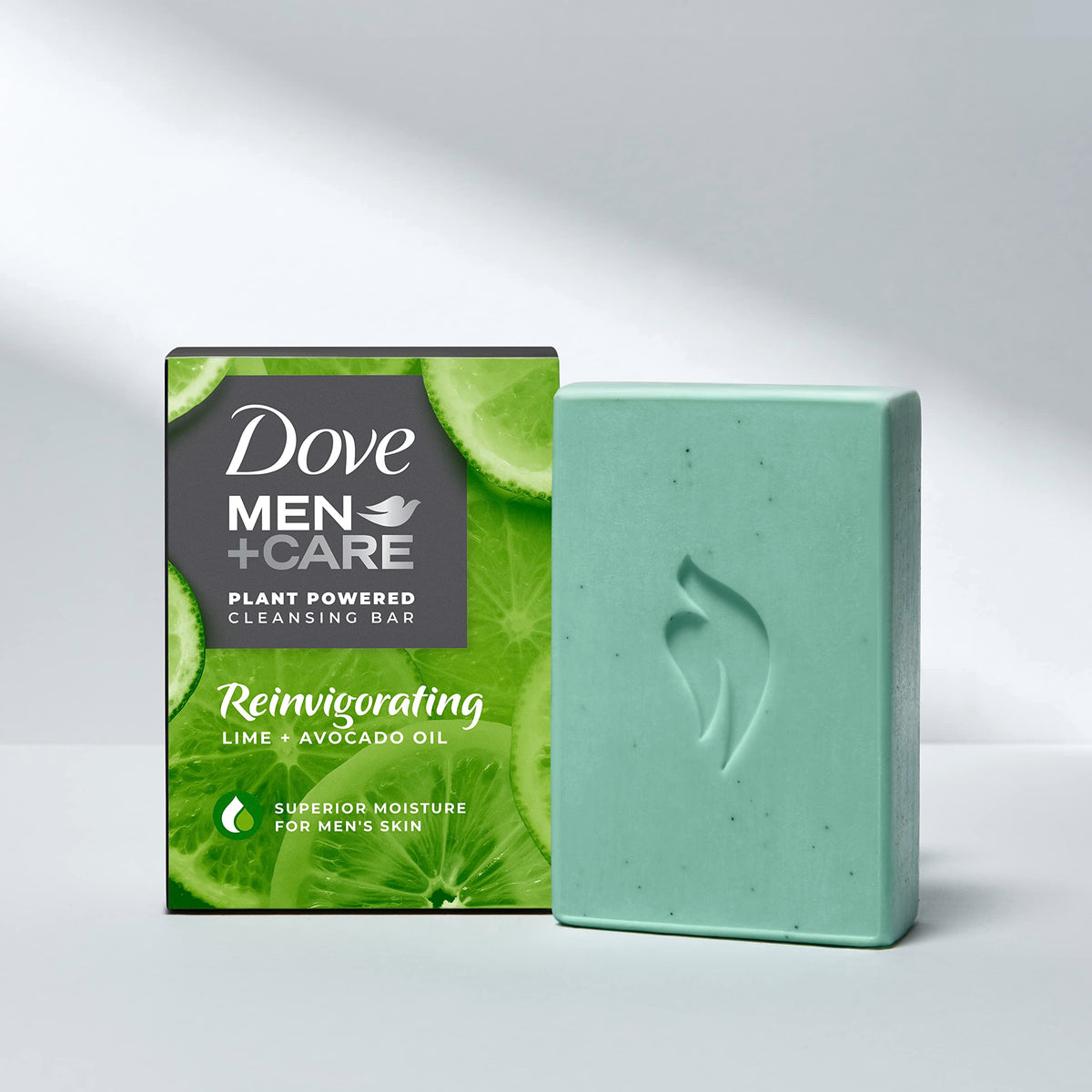 DOVE MEN + CARE ingredient label close-up showing plant-derived oils