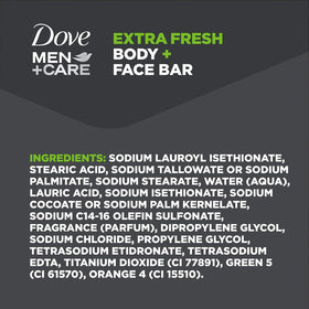 DOVE MEN + CARE bar on bathroom counter in lifestyle setting for routine