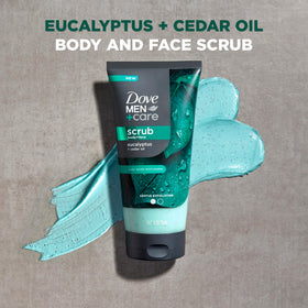Dove Men+Care close-up of scrub texture with visible exfoliating granules