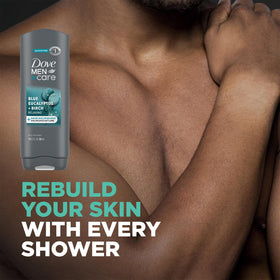 Dove showing bottles next to everyday items for size and travel-ready benefit