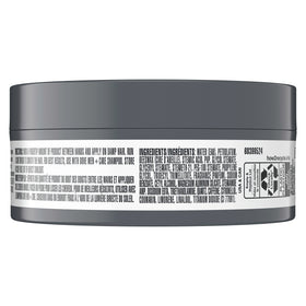 Dove Men+Care open jar showing paste texture, demonstrates workable matte consistency