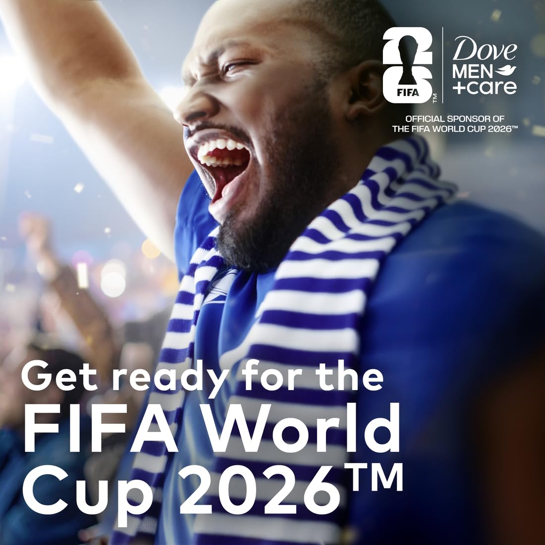 Dove Men+Care dry spray antiperspirant being applied, fast‑drying sweat and odor protection benefit