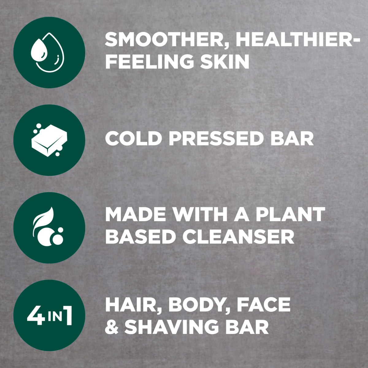 DOVE MEN + CARE ingredients label close-up showing plant-based and cruelty-free details
