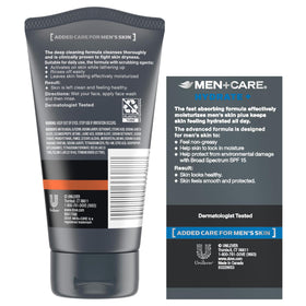 Dove Men+Care Deep Clean+ scrub texture close-up illustrating gentle exfoliation