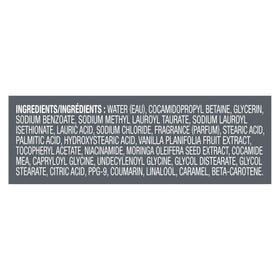 Dove Men recycled bottle label displayed emphasizing sustainable packaging