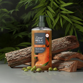 DOVE MEN + CARE rich lather texture demonstrating gentle moisturing benefit