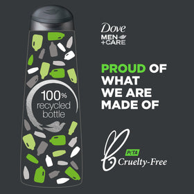 Dove Men+Care caffeine and menthol visual highlighting energizing scalp sensation benefit