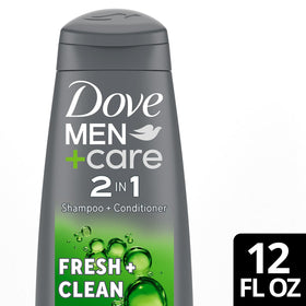 Dove Men+Care pump cap detail for easy dispensing and one-handed shower use benefit