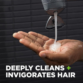 Dove Men+Care creamy lather close-up showing texture that conditions while cleansing