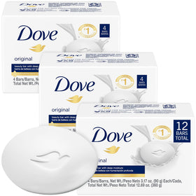 Dove front packaging showing brand and moisturizing benefit