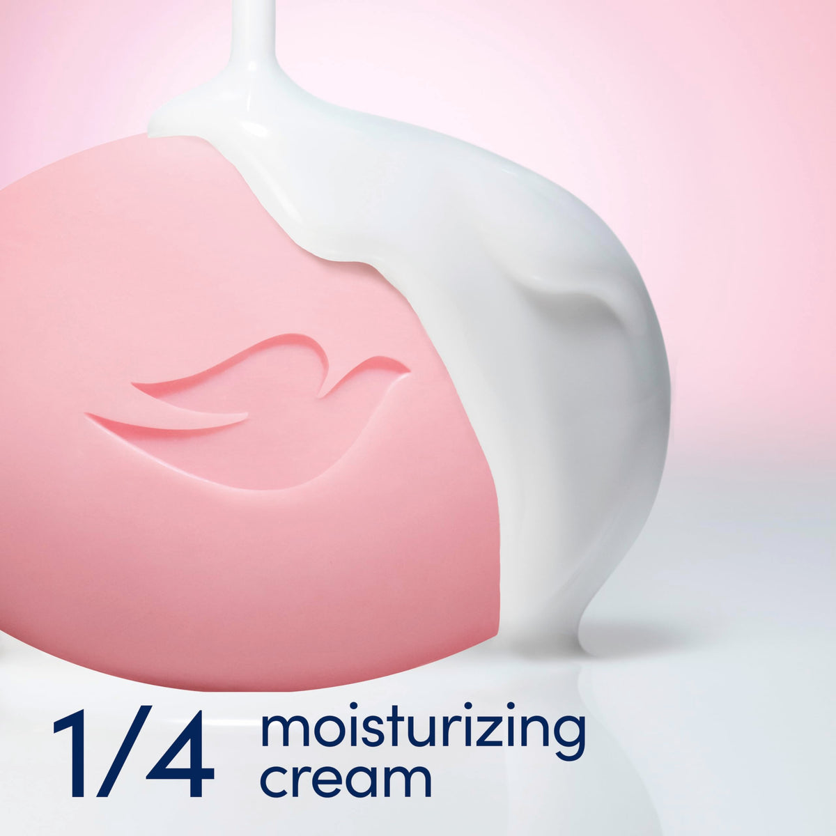 Dove Pink Rosa bar side label showing ingredients and dermatologist recommendation